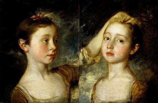 Thomas Gainsborough Mary and Margaret Gainsborough, the artist's daughters France oil painting art